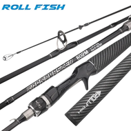 ROLLFISH Power M Spinning Casting Fishing Rods Freshwater Saltwater Carbon Lure Fishing Rod Bass Fis