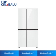 [SABAH ONLY] LG 694L GC-M257CGFL SIDE-BY-SIDE WITH DOOR-IN-DOOR™ REFRIGERATOR (WHITE GLASS)