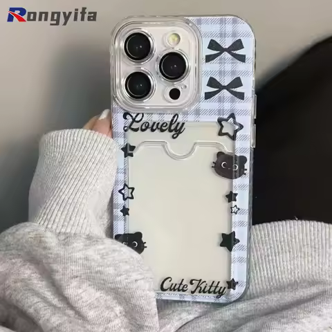 Simple Lattice Pattern Card Holder Phone Case For Honor 9X Pro 9C X9C Smart X9 X9A X9B X8B X8C X7A X