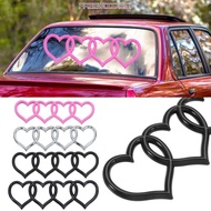 FREEWOODIEGI Trunk Tail Label Badge, ABS Plastics Heart-shaped Love Heart Logo Rear, Modified Love T