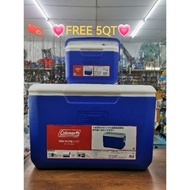 💗COLEMAN POLYLITE 48QT CHEST COOLER SET (Free 4.7l) COOLER BOX /ICE BUCKET / PICNIC BOX /BALDI ICE /