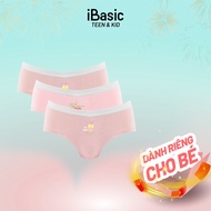 Combo of 3 iBasic cotton USA girls' underwear antibacterial hipster PANG005-1C