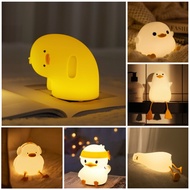 [SG Stock] Cute and Funny Cute Why Duck Shape LED Silicone Night Light Cute Lamp Recharge Birthday G