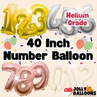 40 Inch Helium Inflatable Big Number Balloon Birthday Balloon for Party Decoration