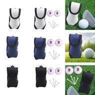 [baoblaze21] Golf Ball Carrier Bag with Clip Hook Portable Small Golf Ball Holder Pouch Golf