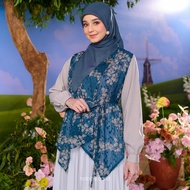 Nobby Rania Vest Atasan Outer Wanita Lengan Pendek Bahan Gamila Sifon Jaquard