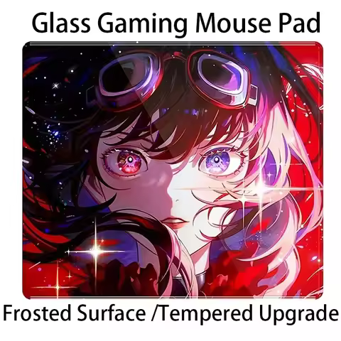 Skypad ATK Crimson Glass Gaming Mouse Pad YUME Frosted Surface Desk Mat Tempered Upgrade FPS Office 