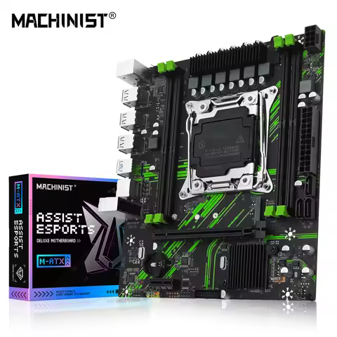 MACHINIST X99 PR9 X99 Motherboard Support LGA 2011-3 Intel Xeon E5 V3&V4 CPU DDR4 RAM SATA/NVME M.2 