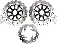 Arashi Front Rear Brake Disc Rotors for Honda CB 400 Vtec 1999-2015 Motorcycle Replacement Accessori