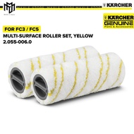 Karcher 20550060 Multi Surface Roller Set For FC3 / FC5 / FC5 CORDLESS - Yellow 2.055-006.0
