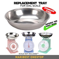 Stainless Steel Tray Only For 10KG 20KG Dial Scale Spring Scale Flat Plate Rice Plate Penimbang Maka