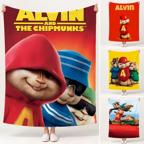 Anime Alvin And The Chipmunks Throw Soft Plush Flannel Pet Blanket, Home Decor Cover for Sofa, Bed,