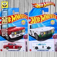 MERAH Hot Wheels Alfa Romeo Giulia TI Super White Red - Diecast European Car