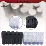 [SONONIA] Coin Sorter Organizer with Lid Plastic Coin Holder Storage Box for Euro Coins Collection a