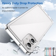 For Samsung Galaxy A06 Case Luxury Silicone Clear Bumper Transparent Shockproof Phone Protector Sams