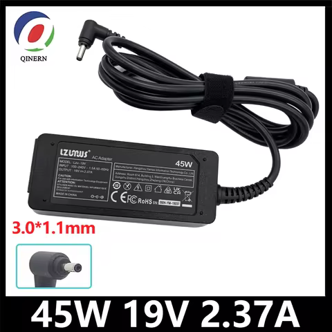 19V 2.37A 45W 3.0*1.1MM Laptop Adapter Charger For Acer Aspire S7 391 V3-371 Switch12 PA-1450-26 A13