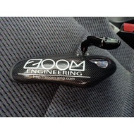 ZOOM ENGINEERING ZOOM MIRROR CAR REAR CENTER MIRROR CARBON FIBER/CARBON LOOK BLUE MIRROR (ANTI SILAU
