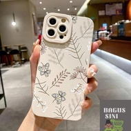 SFwhiteLeaf Redmi 13C 12 4G 12C Redmi Note 13 Pro Plus Beautiful Flowers Twigs Casing For Redmi Note