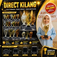 Plastic Trophy Piala Free Design Sticker Medal Hadiah Sukan Award
