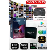 SVI CLOUD 3S 6K / 3S PRO 8K Android Box Edisi Malaysia with FREE i8 Air Mouse (Free IPTV Channel Selamanya~)