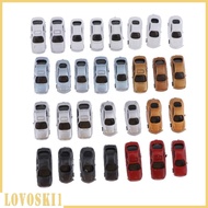 [Lovoski1] 1:200 Scale Gauge Z Painted Plastic Model Car for Building Train Layout, Pack of
