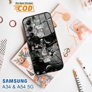 Softcase Glass Kaca SAMSUNG A34 & SAMSUNG A54 (5G) - Case Handphone SAMSUNG A34 & SAMSUNG A54 (5G) [