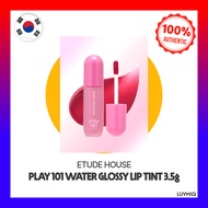 [Etude House] Play 101 Water Glossy Lip Tint 3.5g Hydrating Glossy Lip Color Lightweight Shine Korea