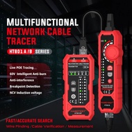 HT801A/Burn-Proof Type Smart Network Cable Tester 60V RJ45 RJ11 LAN Cable Tester Cable Tracker
