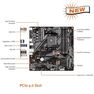 Gigabyte B 550M K Motherboard with AMD Ryzen 5 5600G Cpu Placa Mãe Kit Am4 128Gb B550M-K Overclockin