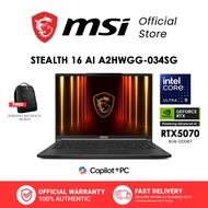 MSI Stealth 16 AI Copilot+ PC Laptop - Intel Core Ultra 9 processor - NVIDIA GeForce RTX 5070 - 16" 