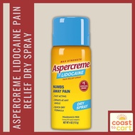 EXP 07/25 Aspercreme Max Strength Lidocaine Pain Relief Dry Spray, 113 g