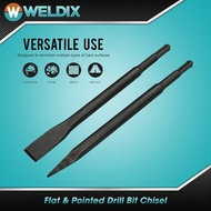♞Chipping Gun Drill Bit Chisel (Flat & Pointed)