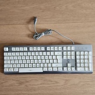 rgb gaming keyboard 電腦 遊戲鍵盤 full size 白色 有線 *有燈效*