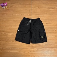 Stone Island Stone Man American Summer Workwear กระเป๋าบางยี่ห้อแฟชั่นสบาย ๆ หลวมใหม่กีฬากางเกงขาสั้