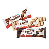 Chocolate Kinder Bueno Milk Chocolate Covered Wafer With Smooth Milky and Hazelnut Filling 43g/39g