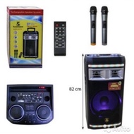 Avcrowns Karaoke CH-126 Wireless Bluetooth Speaker / Rechargeabe / P.M.P.O 10000W / 2 Wireless Microphone