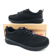 PALLAS-Xseries PX37026BK LACE-UP BLACK SHOE / KASUT BERTALI HITAM