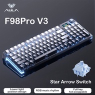 AULA | AULA F98Pro V3 Tri-Mode Wireless Gaming Keyboard Hot-Swappable Gasket Mount with TFT Screen
