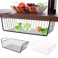 JVL Metal Iron Cabinet Closet Desk Hanging Mesh Basket Large Capacity Wire Bookcase Shelf Rack Kitchen Organizer