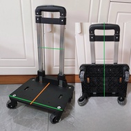 Foldable Luggage Cart 4/5 Wheels Portable Hand Truck Max Load 25kg Heavy Duty Trolley Cart Local Rea