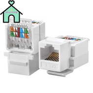 OTUINSG Module Coupler, Cat5e Cat6 White RJ45 Ethernet Module, UTP Connector Tool-Less Computer Sock