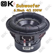 OK Music HK 6.5 inch 4Ω 200W Subwoofer  bass speaker subwoofer 6.5 car speaker subwoofer speaker