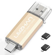leizhan USB C Flash Drive 128GB, Type-C USB Memory Stick for Samsung Galaxy S10+, S10e, S10,S9, Note