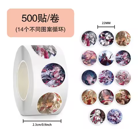 500Pcs Cartoon Wuthering Waves Kelaita Game Character Carlotta Montelli Stickers Desktop Phone Cases