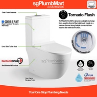 Tornado Flush Rimless x sgPlumbMart Giberit system 1-Piece Toilet Bowl One Piece WC S Trap One Piece