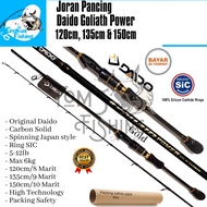 Art Y1T Fishing Rod Daido Goliath Power Carbon Solid 12cm 165cm 512lb Ring SIC Engkus Fishing