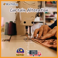 Worthbuy Curtain Made Alteration Service For Hook And Eyelet Type Curtain / Pekhidmatan Langsir Poto