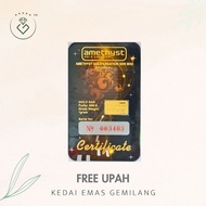 [Kedai Emas Gemilang] 800737 Amethyst Gold Creation 1G Gold Bar (003403) (1.5Cm) (1G) [999 Gold]