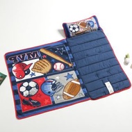 多功能便攜式午睡墊套裝(珊瑚绒/長115CM) /一體式幼兒園午休睡袋/兒童蓋毯式午睡墊 (T4953)