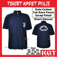 T-Shirt Kadet Polis Uniform Lengan Pendek (Baju Tshirts KOKURIKULUM KADET POLIS)